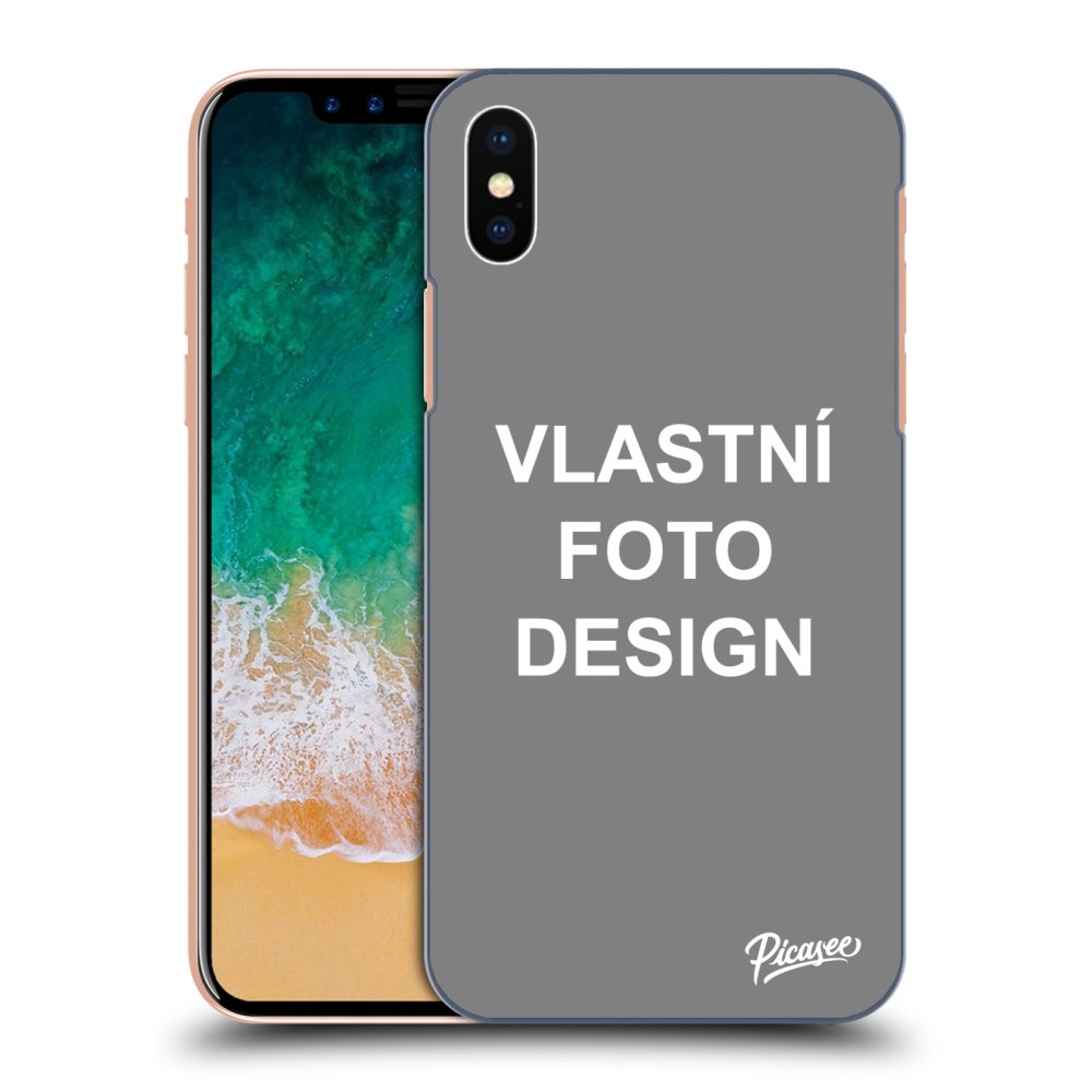 Silikonový Průhledný Obal Pro Apple IPhone X/XS - Vlastní Fotka/motiv