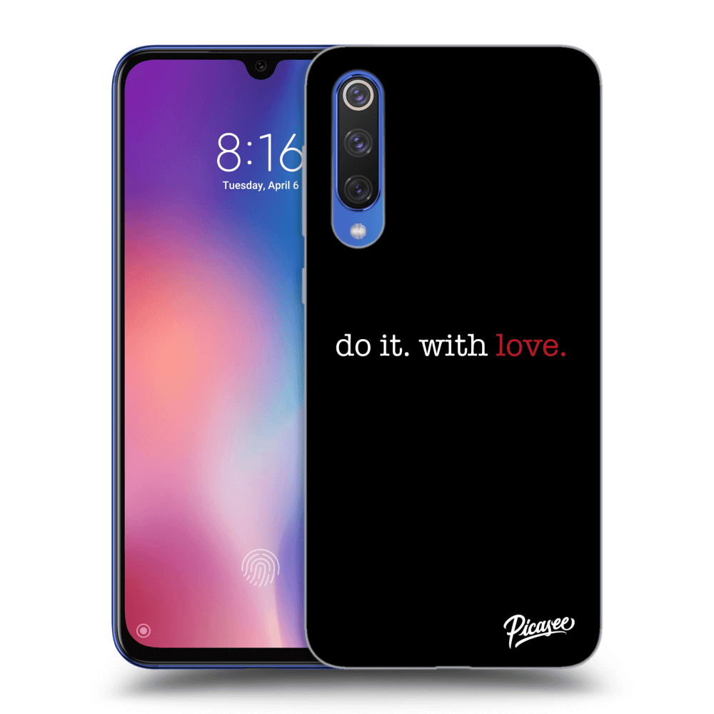 Silikonový černý Obal Pro Xiaomi Mi 9 SE - Do It. With Love.