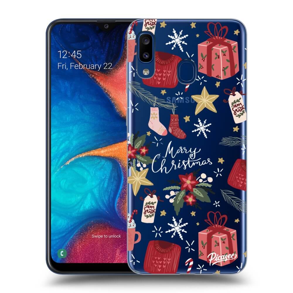 Silikonový Průhledný Obal Pro Samsung Galaxy A20e A202F - Christmas