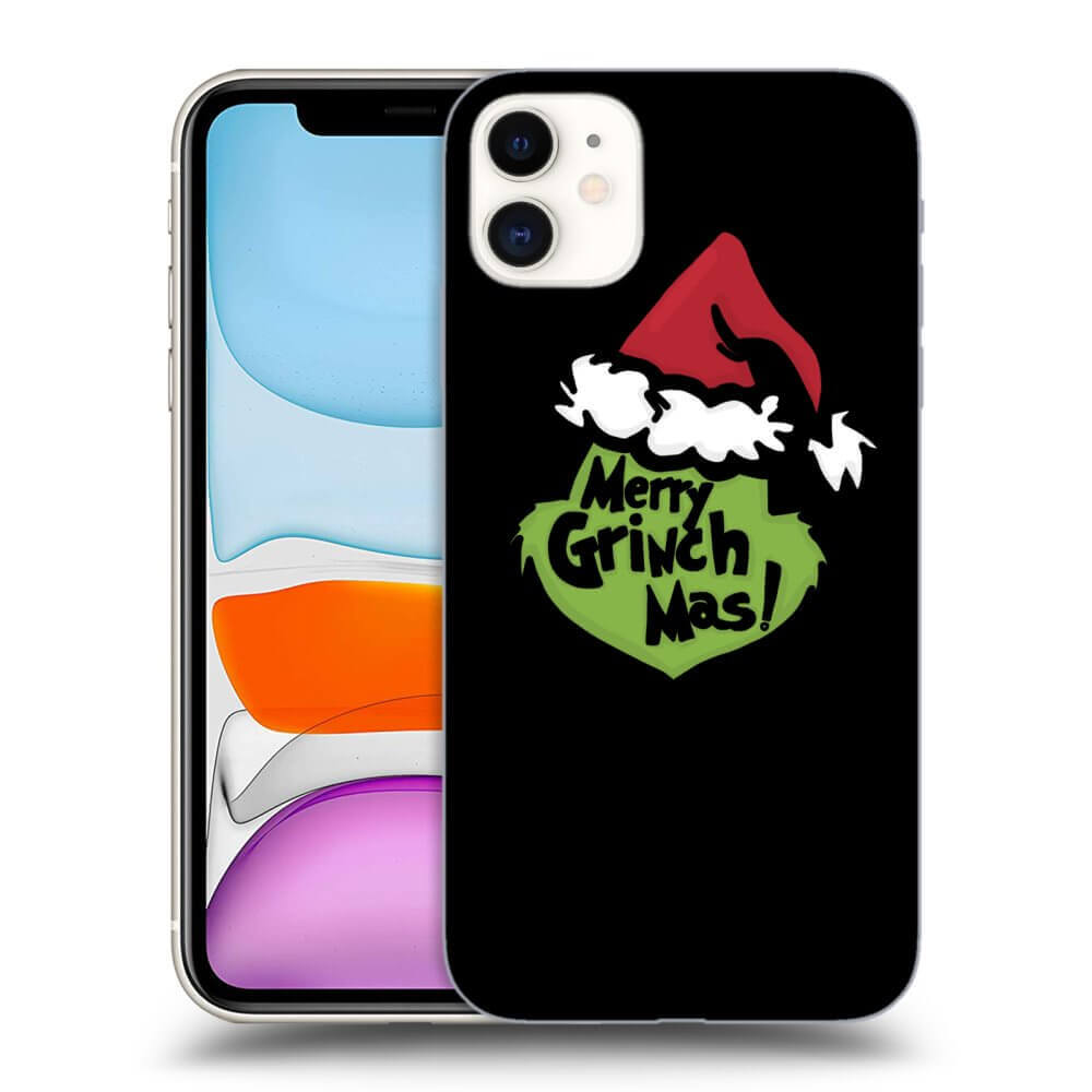 Silikonový černý Obal Pro Apple IPhone 11 - Grinch 2