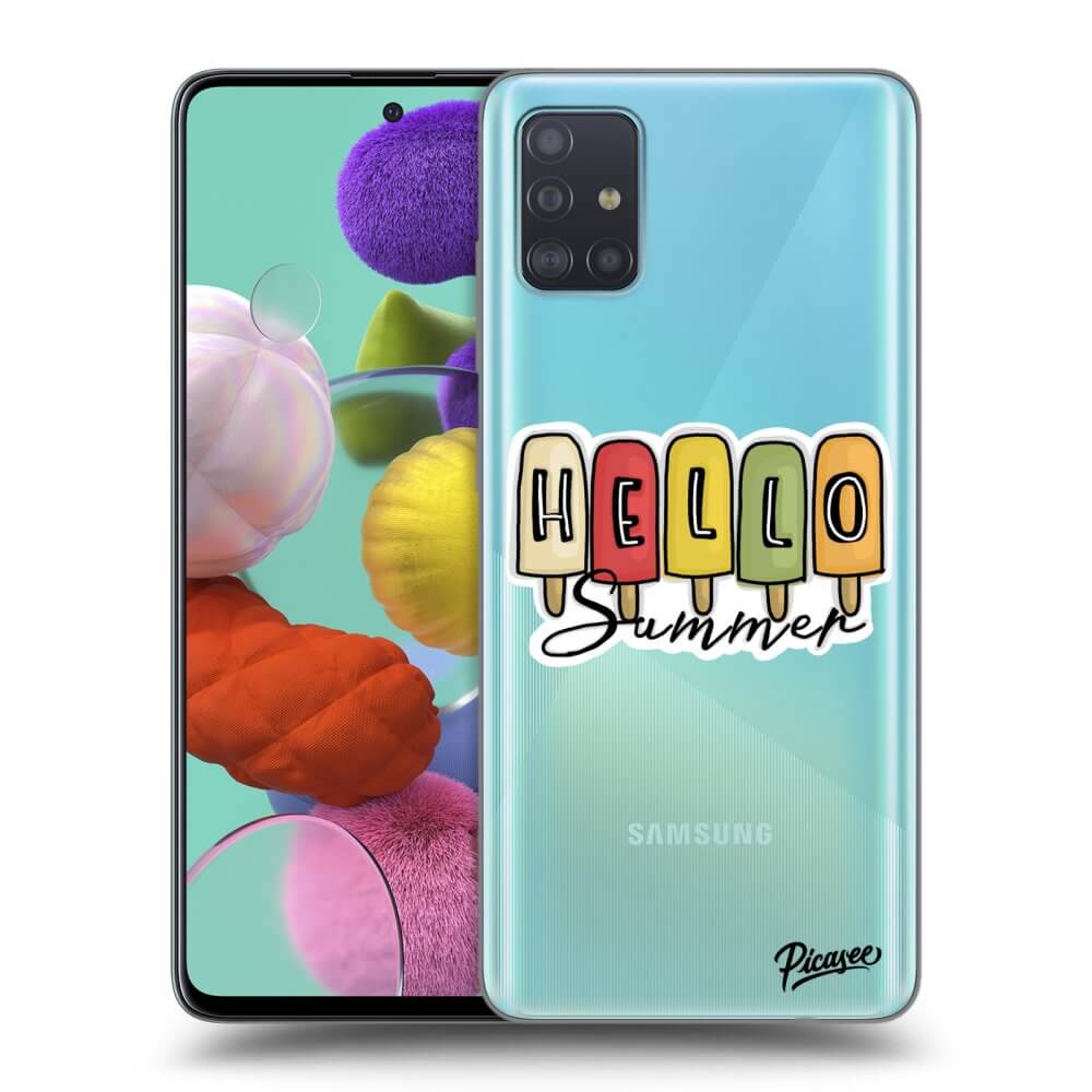 Silikonový Průhledný Obal Pro Samsung Galaxy A51 A515F - Ice Cream