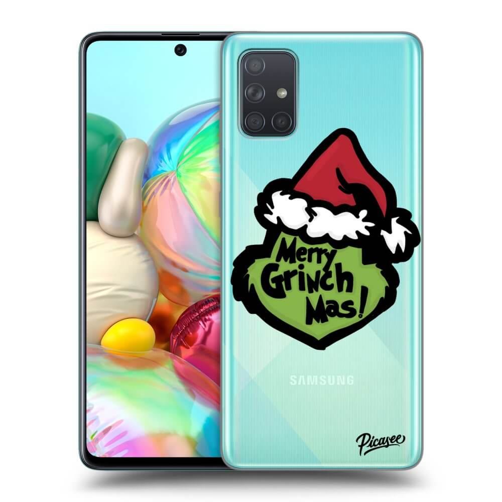 Silikonový Průhledný Obal Pro Samsung Galaxy A71 A715F - Grinch 2