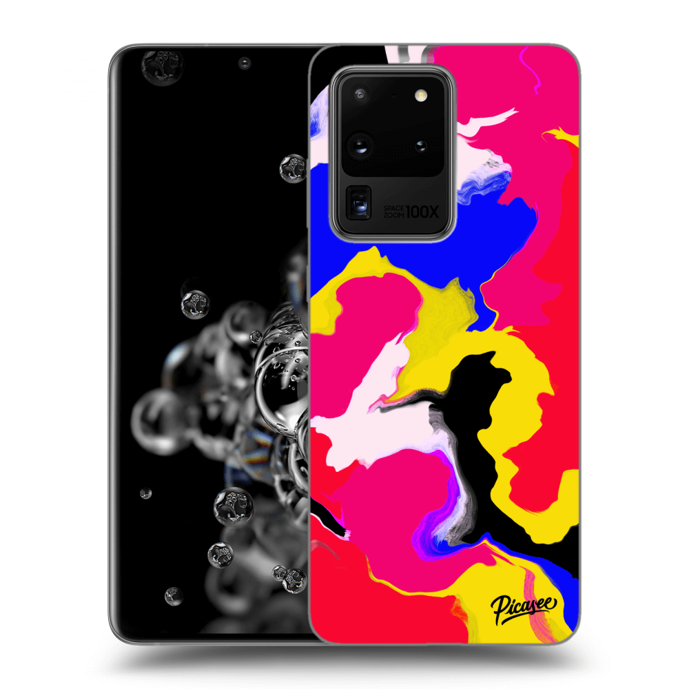 Silikonový černý Obal Pro Samsung Galaxy S20 Ultra 5G G988F - Watercolor