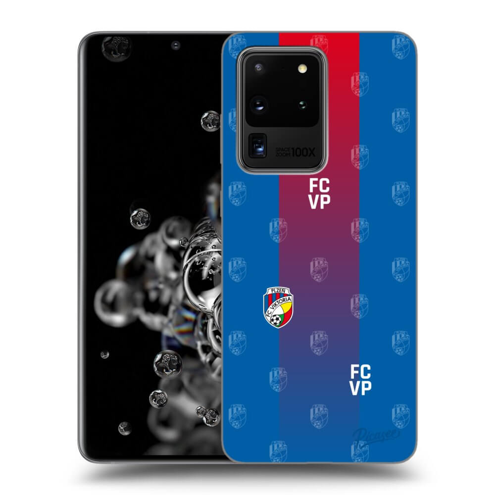 Silikonový černý Obal Pro Samsung Galaxy S20 Ultra 5G G988F - FC Viktoria Plzeň F