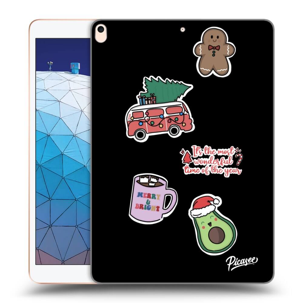 Silikonový černý Obal Pro Apple IPad Air 10.5 2019 (3.gen) - Christmas Stickers