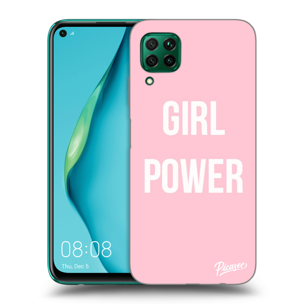Silikonový černý Obal Pro Huawei P40 Lite - Girl Power