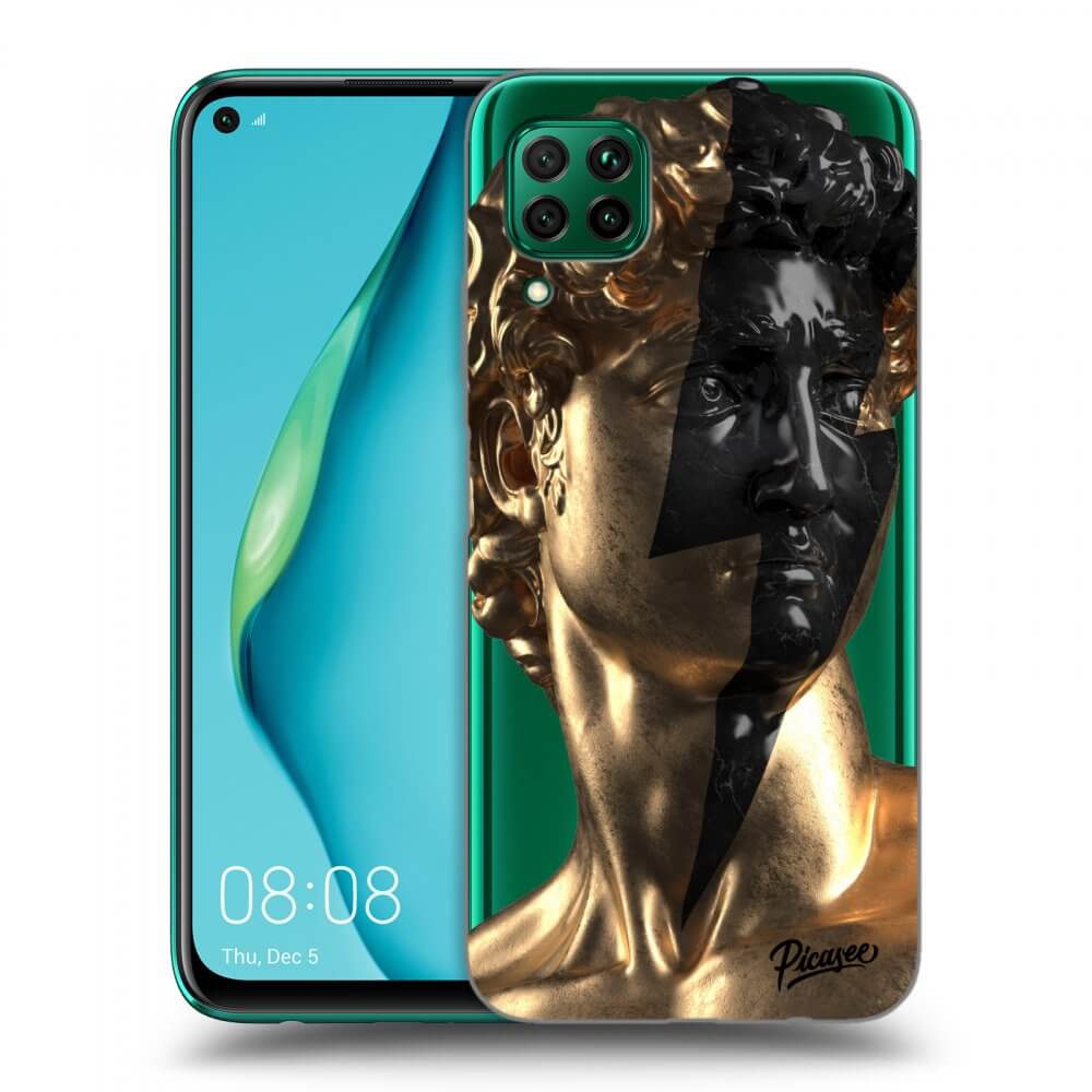 Silikonový Průhledný Obal Pro Huawei P40 Lite - Wildfire - Gold