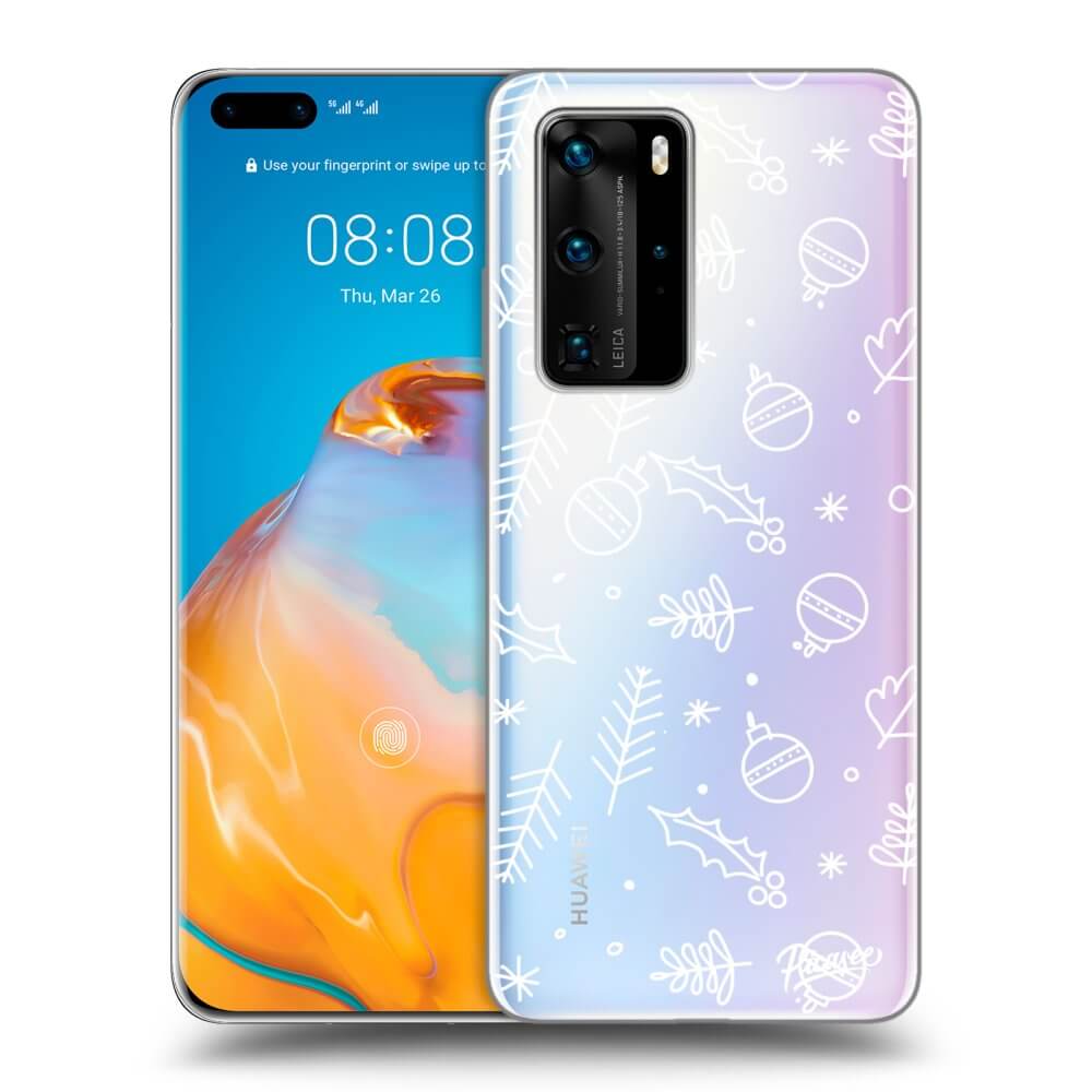 Silikonový Průhledný Obal Pro Huawei P40 Pro - Mistletoe