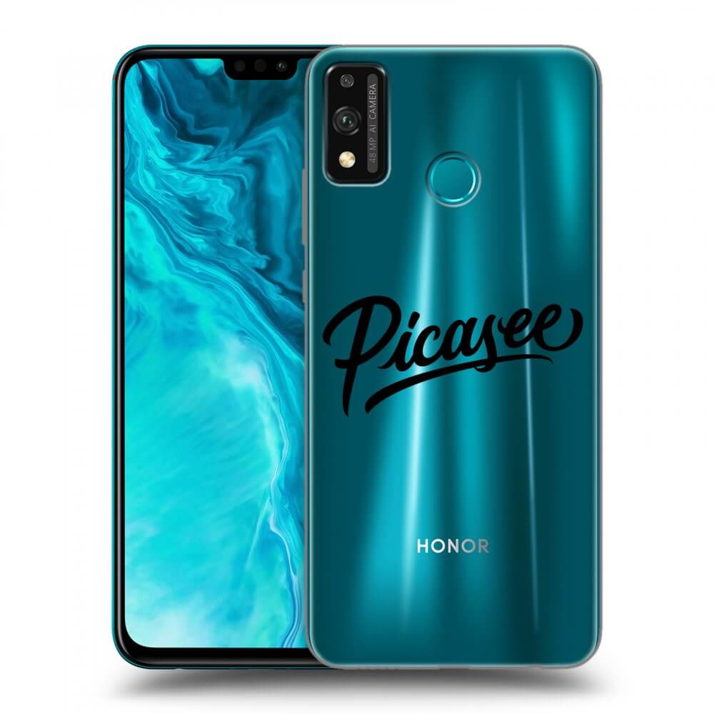 Silikonový Průhledný Obal Pro Honor 9X Lite - Picasee - Black