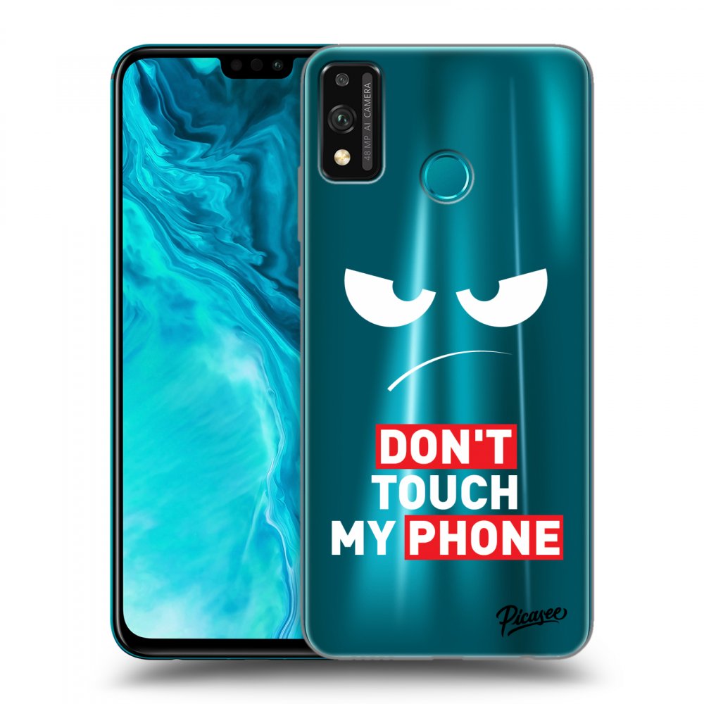 Silikonový Průhledný Obal Pro Honor 9X Lite - Angry Eyes - Transparent