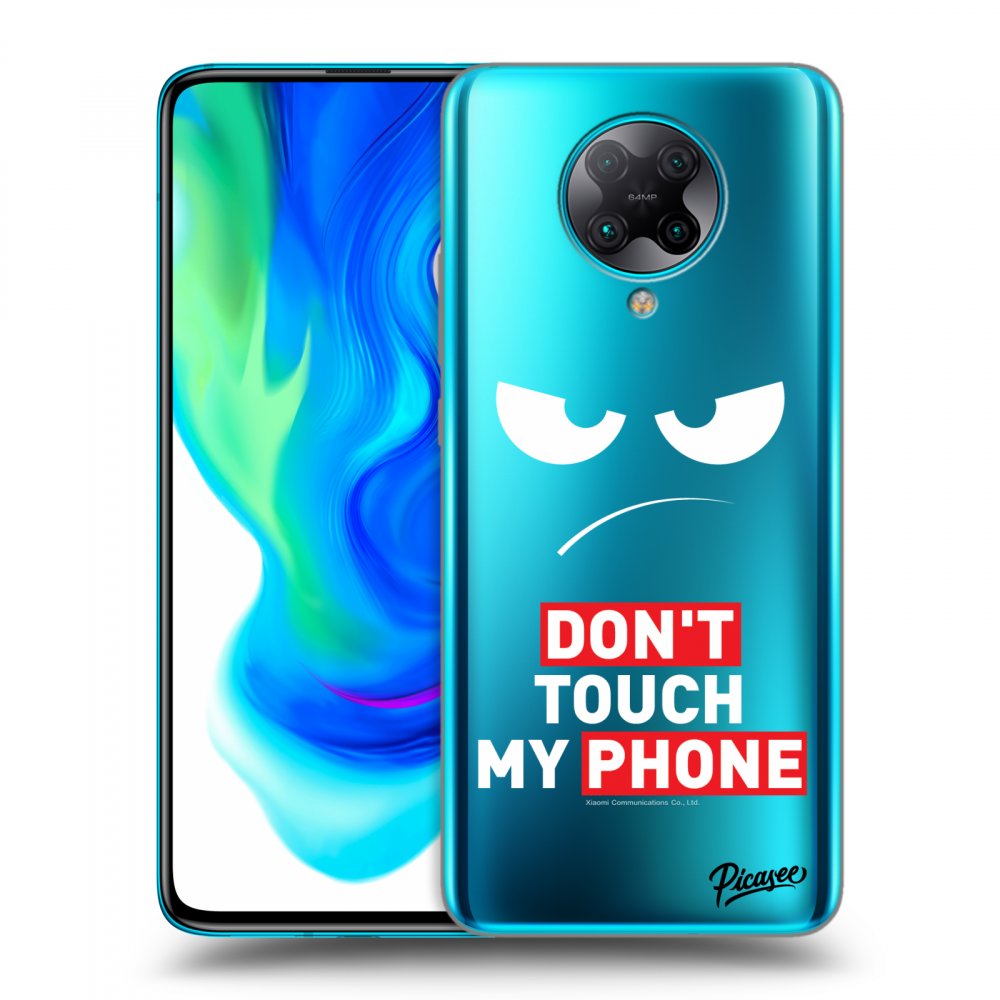 Silikonový Průhledný Obal Pro Xiaomi Poco F2 Pro - Angry Eyes - Transparent