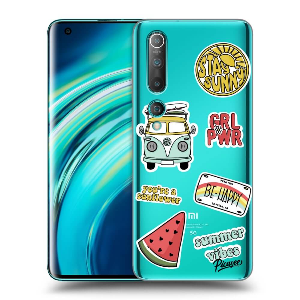 Silikonový Průhledný Obal Pro Xiaomi Mi 10 - Summer