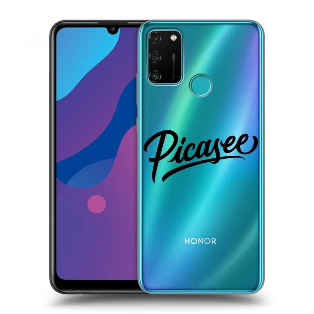 Silikonový Průhledný Obal Pro Honor 9A - Picasee - Black