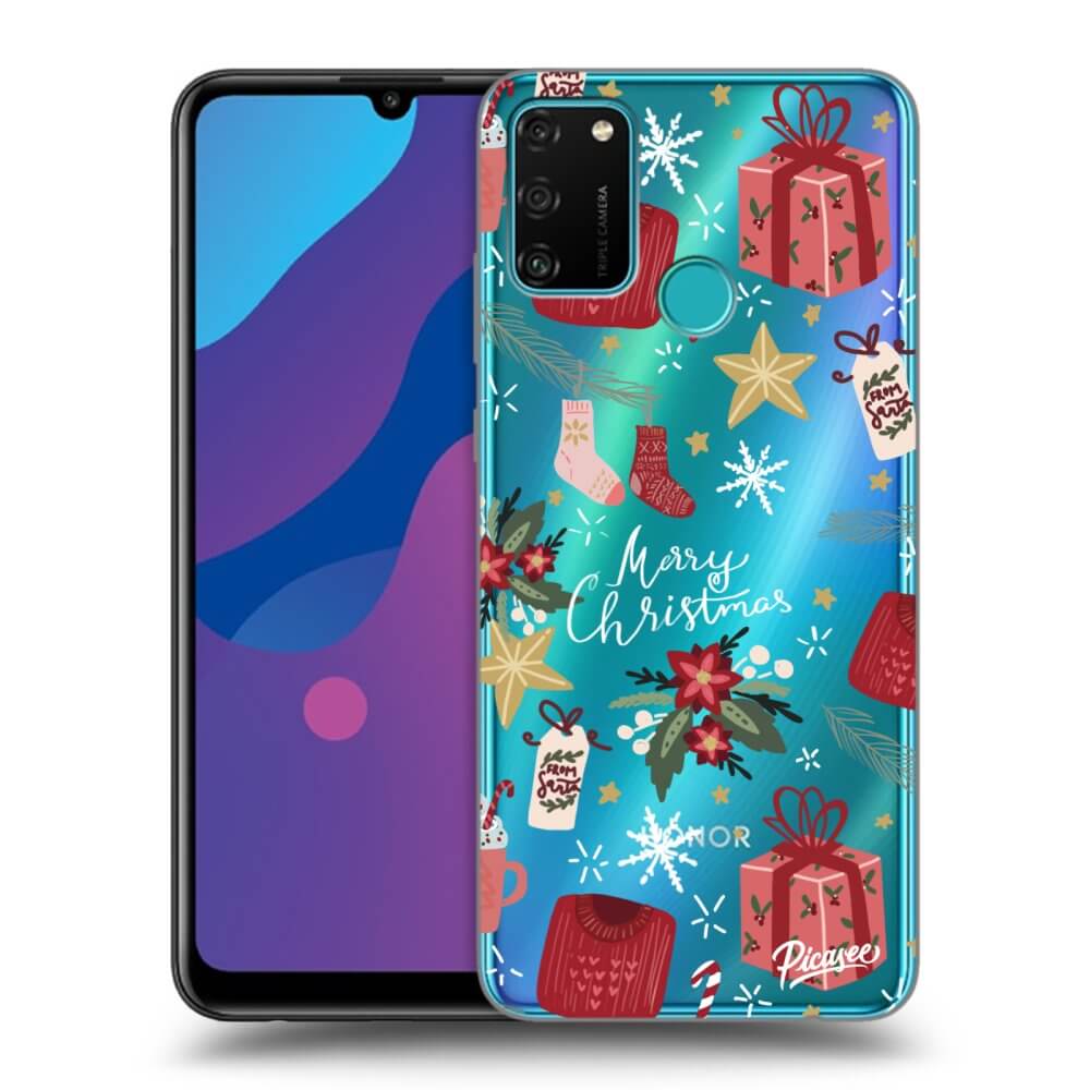 Silikonový Průhledný Obal Pro Honor 9A - Christmas