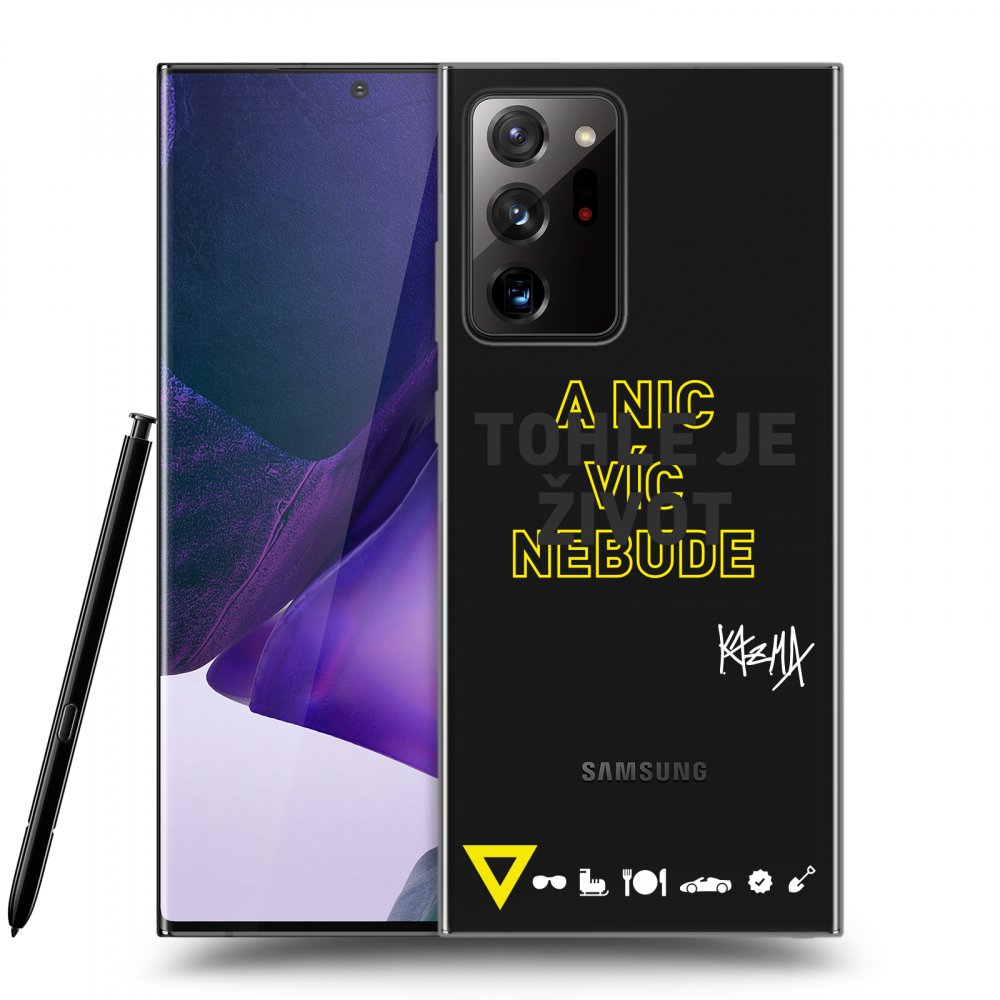 Silikonový Průhledný Obal Pro Samsung Galaxy Note 20 Ultra - Kazma - TOHLE JE ŽIVOT A NIC VÍC NEBUDE