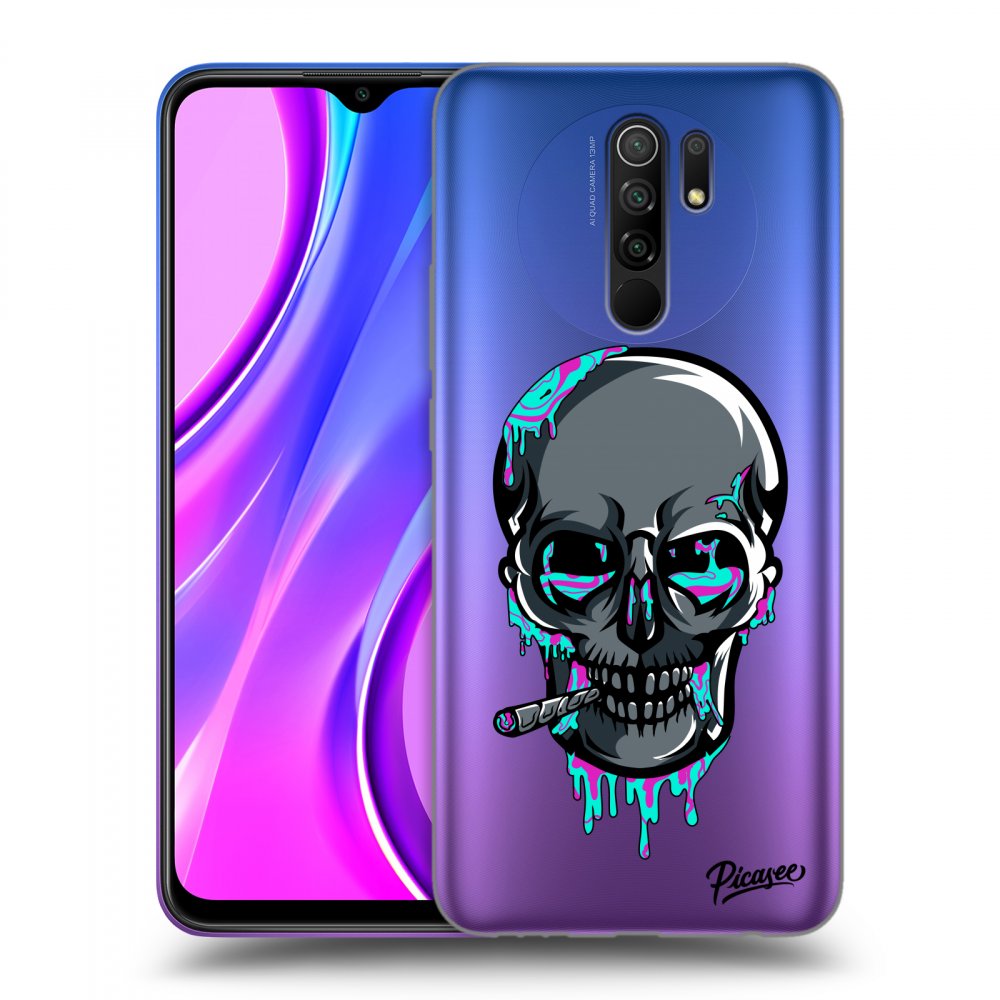 Silikonový Průhledný Obal Pro Xiaomi Redmi 9 - EARTH - Lebka 3.0