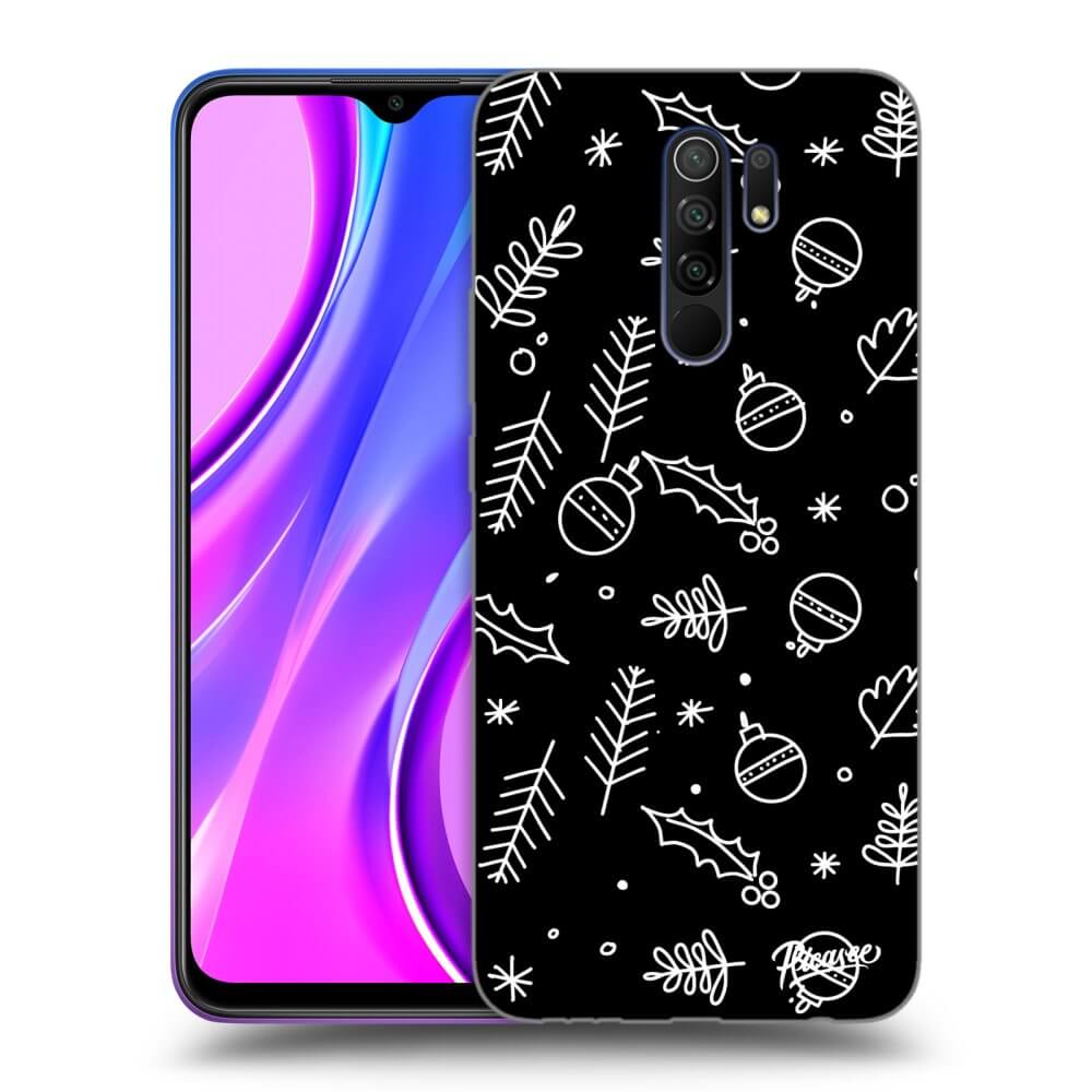 Silikonový černý Obal Pro Xiaomi Redmi 9 - Mistletoe