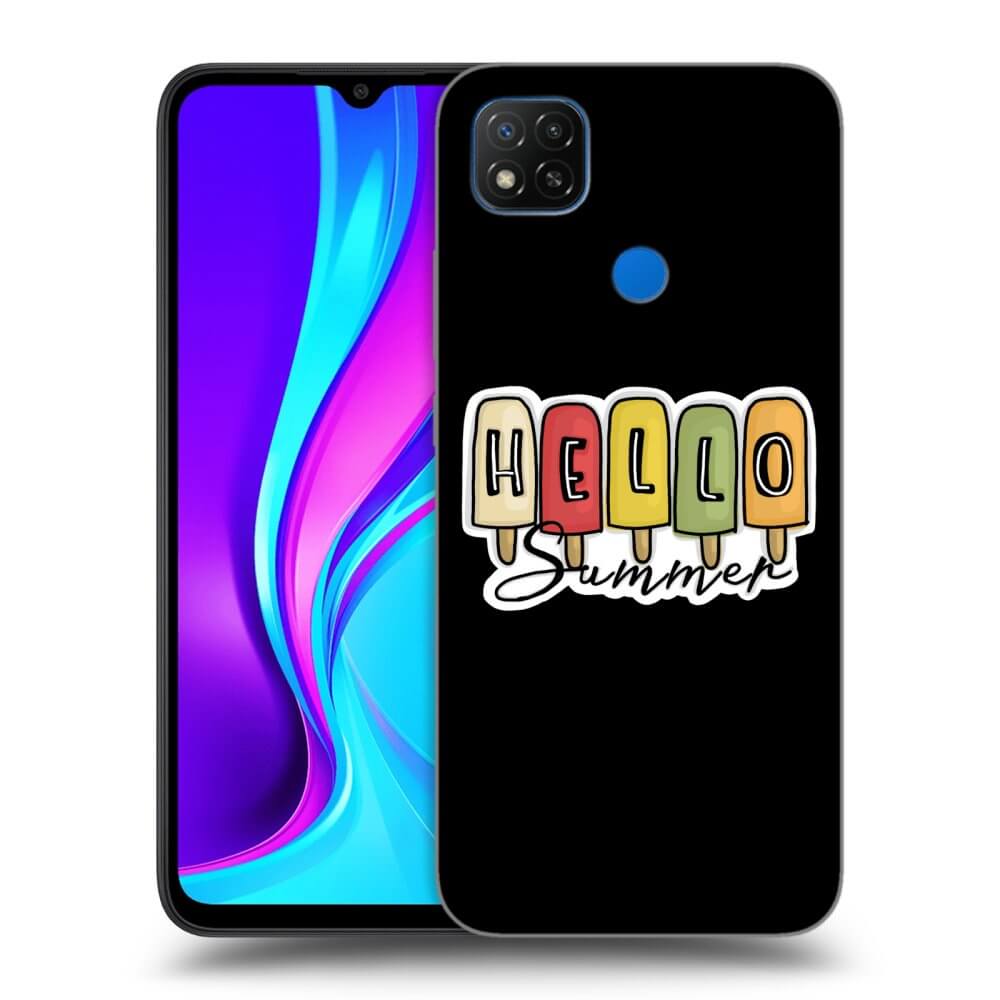 Silikonový černý Obal Pro Xiaomi Redmi 9C - Ice Cream