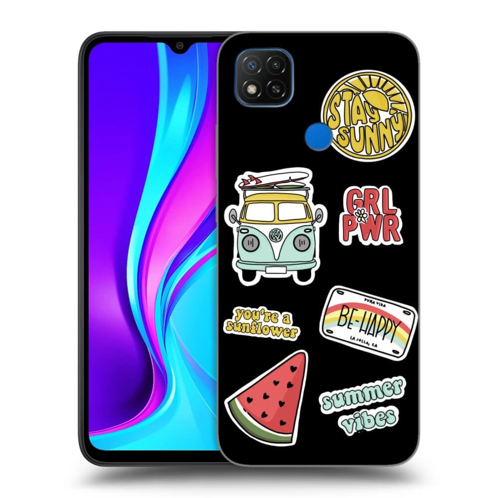 Silikonový černý Obal Pro Xiaomi Redmi 9C - Summer