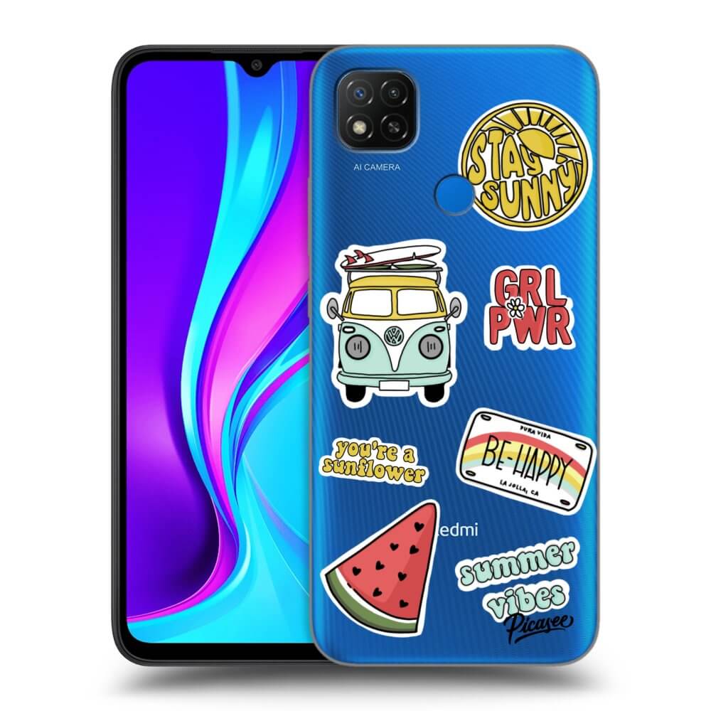 Silikonový Průhledný Obal Pro Xiaomi Redmi 9C - Summer