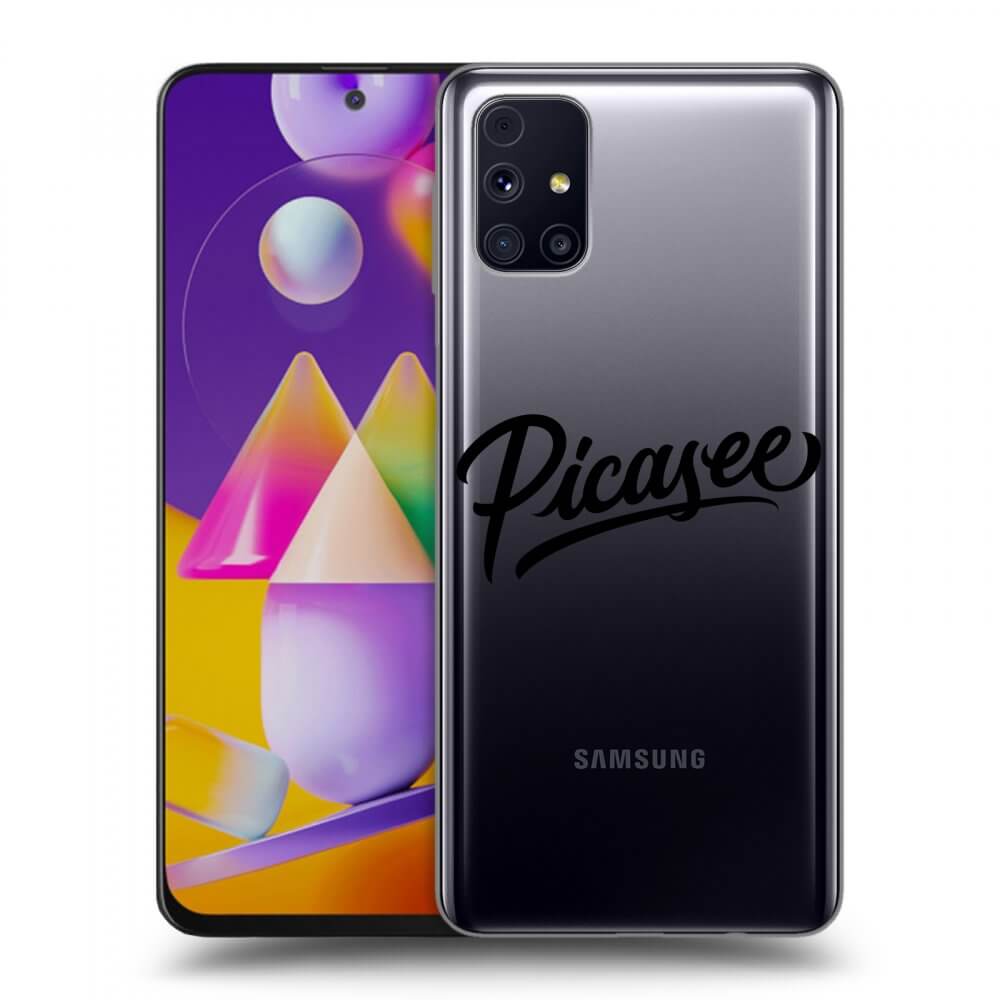 Silikonový Průhledný Obal Pro Samsung Galaxy M31s - Picasee - Black