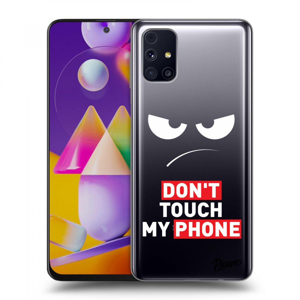 Silikonový Průhledný Obal Pro Samsung Galaxy M31s - Angry Eyes - Transparent