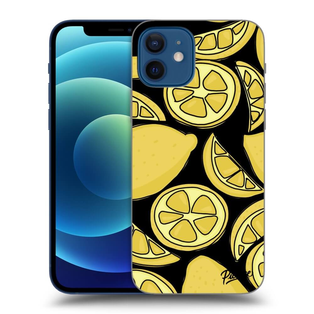 Silikonový černý Obal Pro Apple IPhone 12 - Lemon