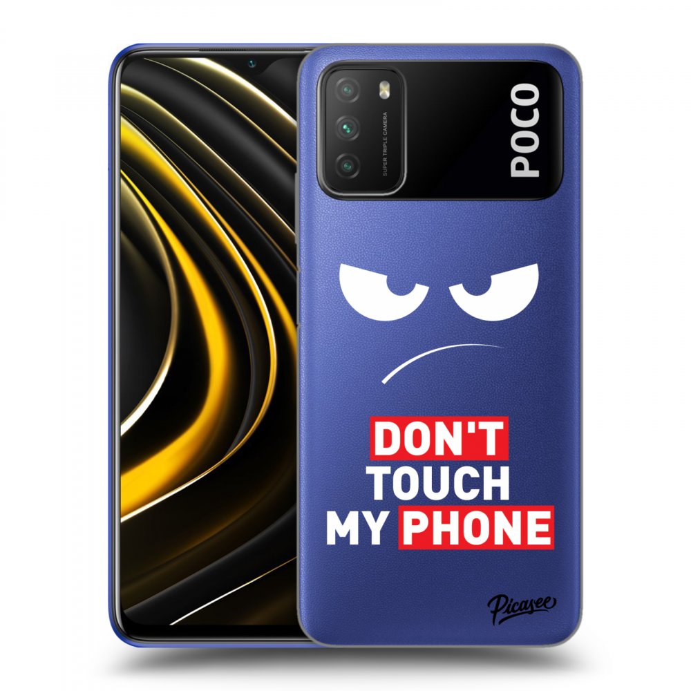 Silikonový Průhledný Obal Pro Xiaomi Poco M3 - Angry Eyes - Transparent