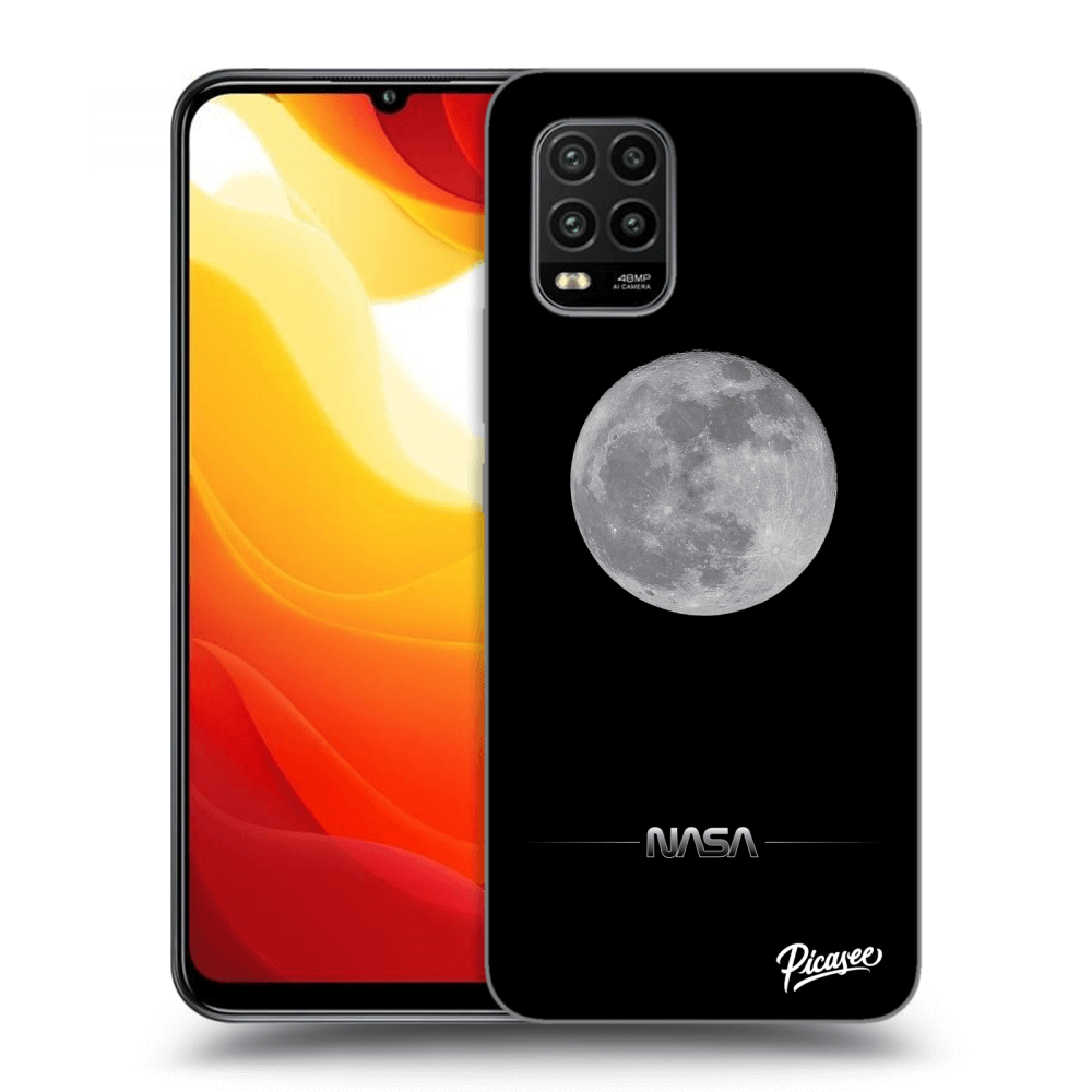 Silikonový černý Obal Pro Xiaomi Mi 10 Lite - Moon Minimal