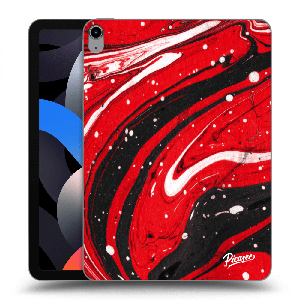 Silikonový černý Obal Pro Apple IPad Air 4 10.9 2020 - Red Black