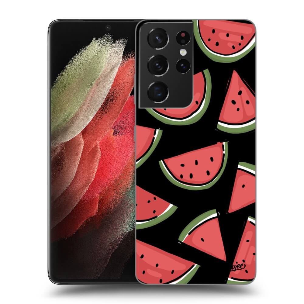 Silikonový černý Obal Pro Samsung Galaxy S21 Ultra 5G G998B - Melone