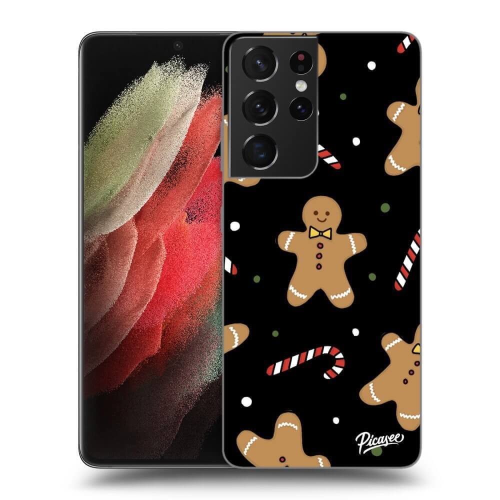 Silikonový černý Obal Pro Samsung Galaxy S21 Ultra 5G G998B - Gingerbread