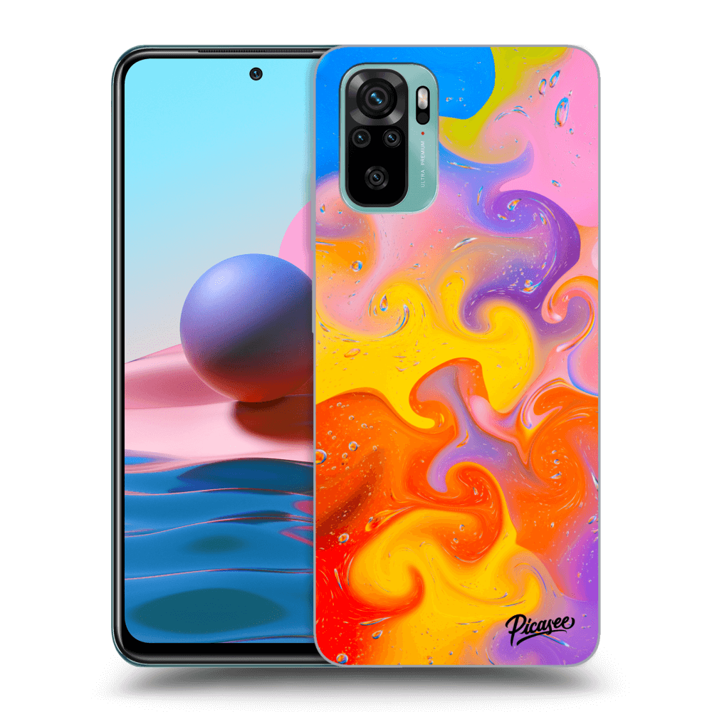 Silikonový Průhledný Obal Pro Xiaomi Redmi Note 10 - Bubbles