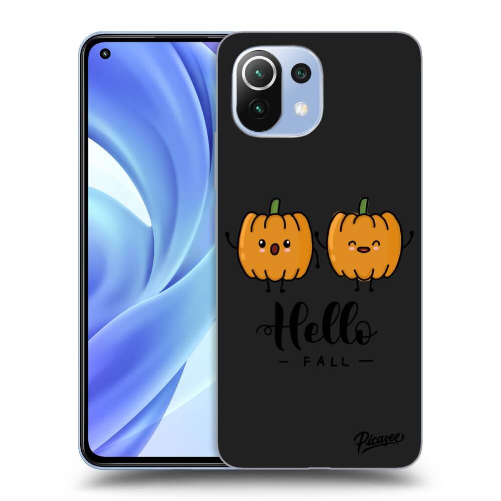 Silikonový černý Obal Pro Xiaomi Mi 11 Lite - Hallo Fall