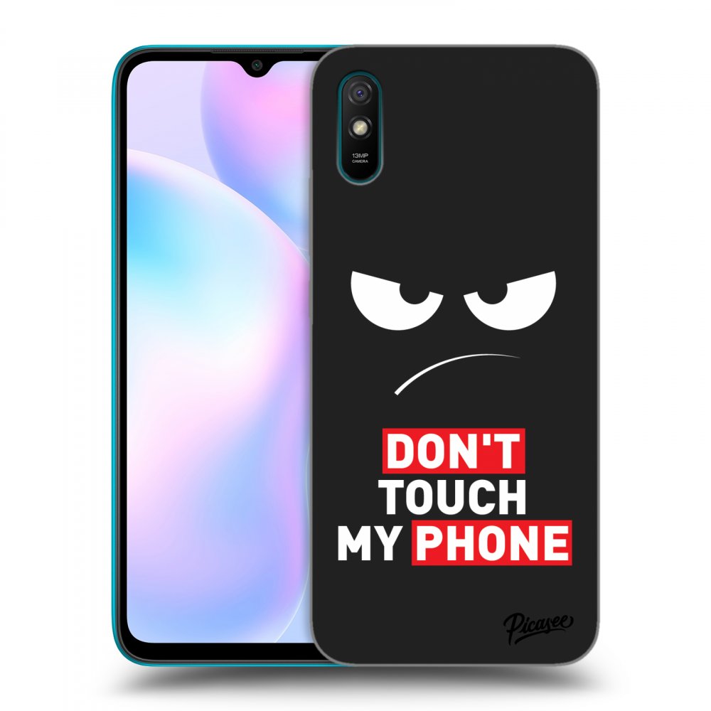 Silikonový černý Obal Pro Xiaomi Redmi 9AT - Angry Eyes - Transparent