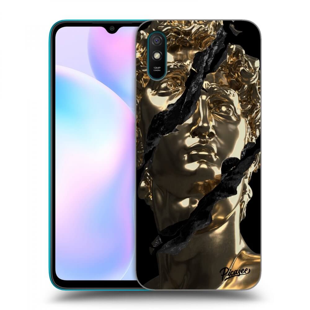 Silikonový černý Obal Pro Xiaomi Redmi 9AT - Golder