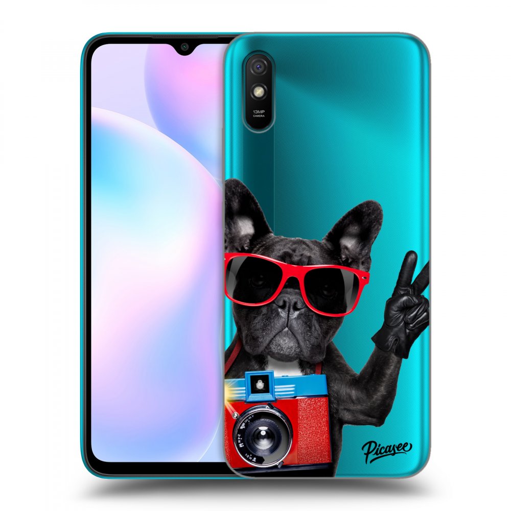 Silikonový Průhledný Obal Pro Xiaomi Redmi 9AT - Francouzský Buldoček