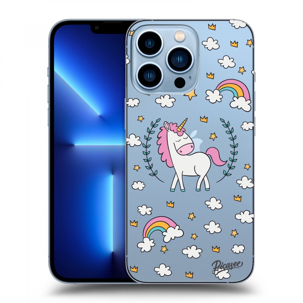 Silikonový Průhledný Obal Pro Apple IPhone 13 Pro - Unicorn Star Heaven