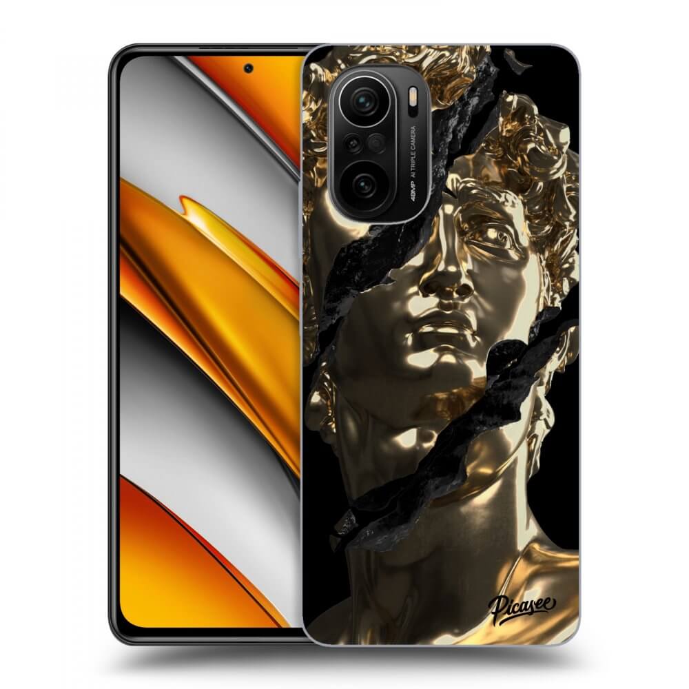 Silikonový černý Obal Pro Xiaomi Poco F3 - Golder