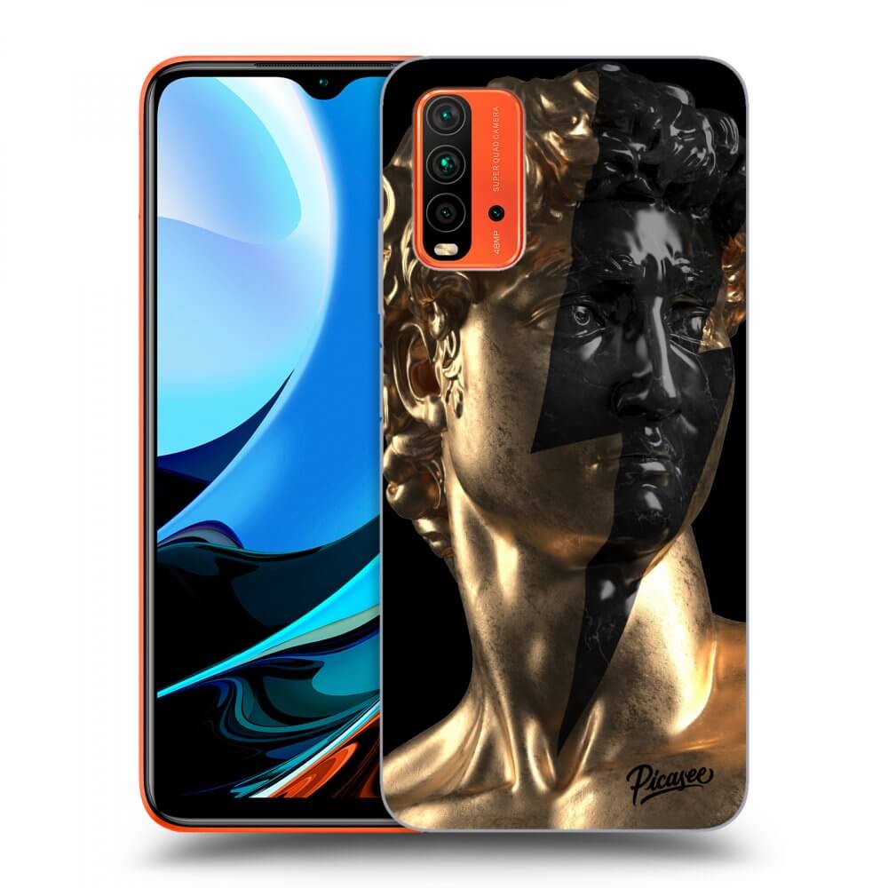 Silikonový černý Obal Pro Xiaomi Redmi 9T - Wildfire - Gold