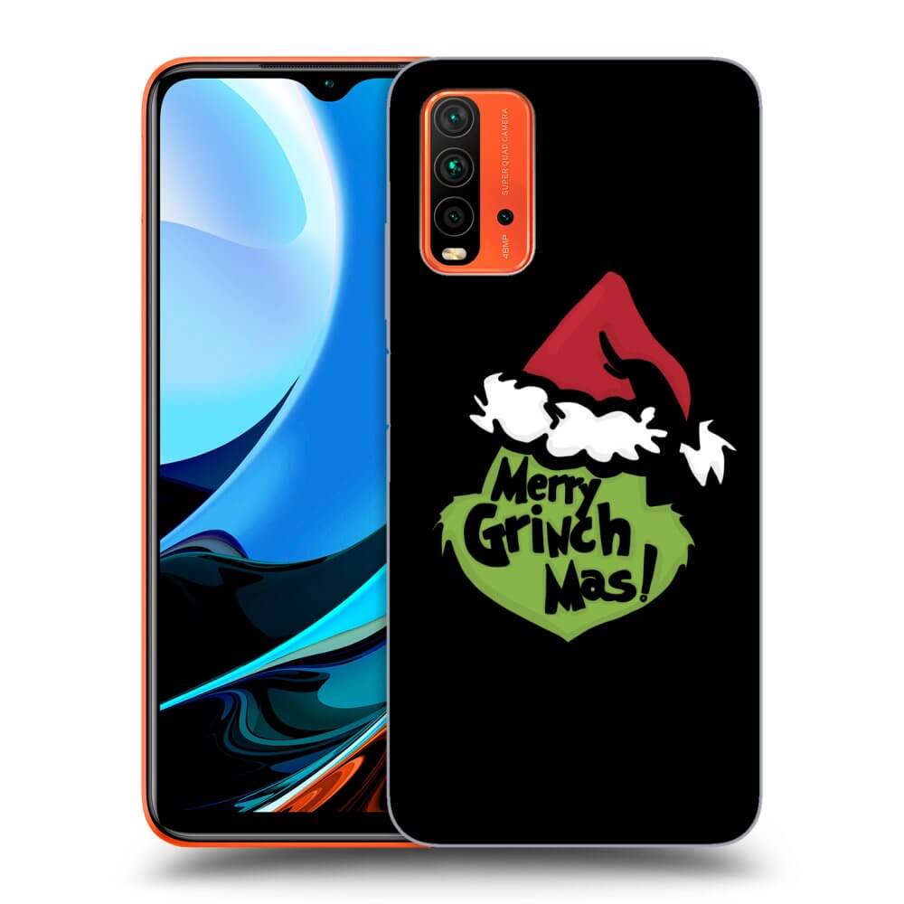 Silikonový černý Obal Pro Xiaomi Redmi 9T - Grinch 2