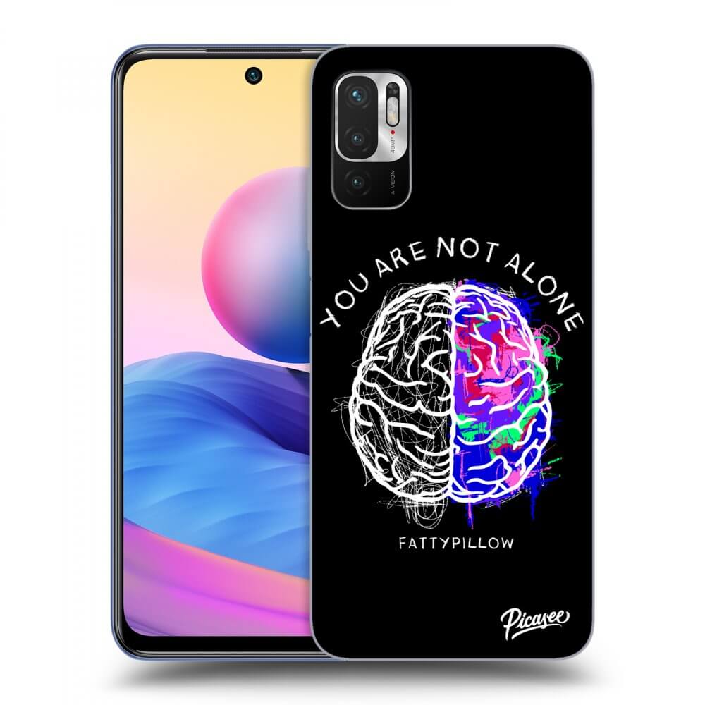 Silikonový Průhledný Obal Pro Xiaomi Redmi Note 10 5G - Brain - White