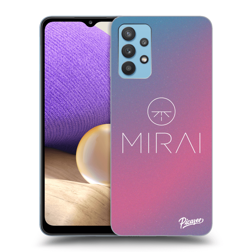 Silikonový Průhledný Obal Pro Samsung Galaxy A32 4G SM-A325F - Mirai - Logo