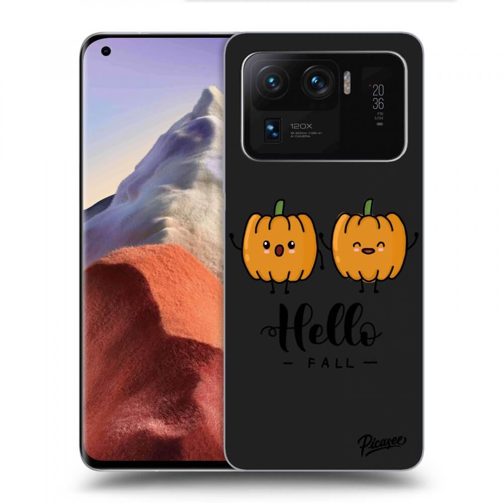 Silikonový černý Obal Pro Xiaomi Mi 11 Ultra - Hallo Fall