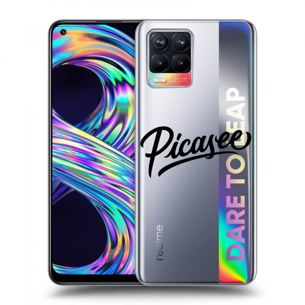 Silikonový Průhledný Obal Pro Realme 8 4G - Picasee - Black