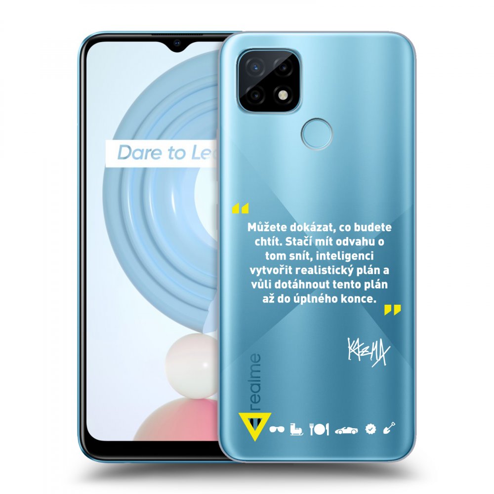 Silikonový Průhledný Obal Pro Realme C21 - Kazma - MŮŽETE DOKÁZAT, CO BUDETE CHTÍT