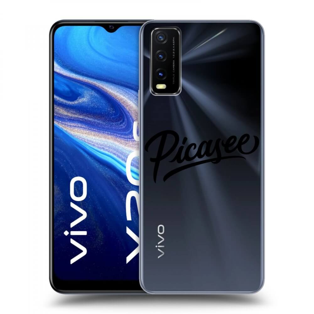 Silikonový Průhledný Obal Pro Vivo Y20s - Picasee - Black