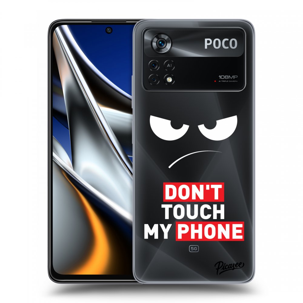 Silikonový Průhledný Obal Pro Xiaomi Poco X4 Pro 5G - Angry Eyes - Transparent