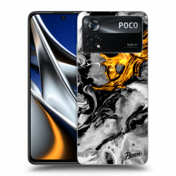 Obal pro Xiaomi Poco X4 Pro 5G - Black Gold 2