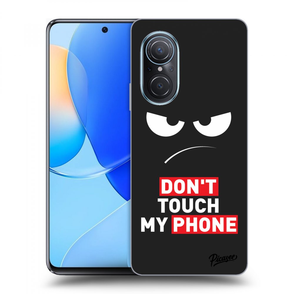 Silikonový černý Obal Pro Huawei Nova 9 SE - Angry Eyes - Transparent